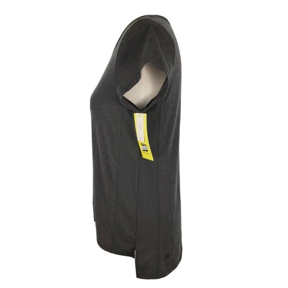 All In Motion Activewear Tee T-Shirt Womens Size XS Top Gray Mesh Sides NEW - Picture 5 of 11